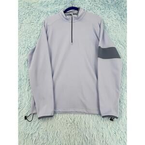 Dunning Golf Pullover Men’s Large L Blue Gray 1/4 Zip Performance Athletic Top